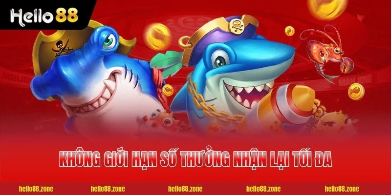 4 BẮN CÁ HELLO88 Không giới hạn số thưởng nhận lại tối đa mỗi ngày